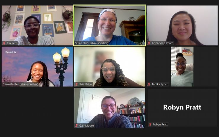 screenshot of recent listening session attendees via zoom 